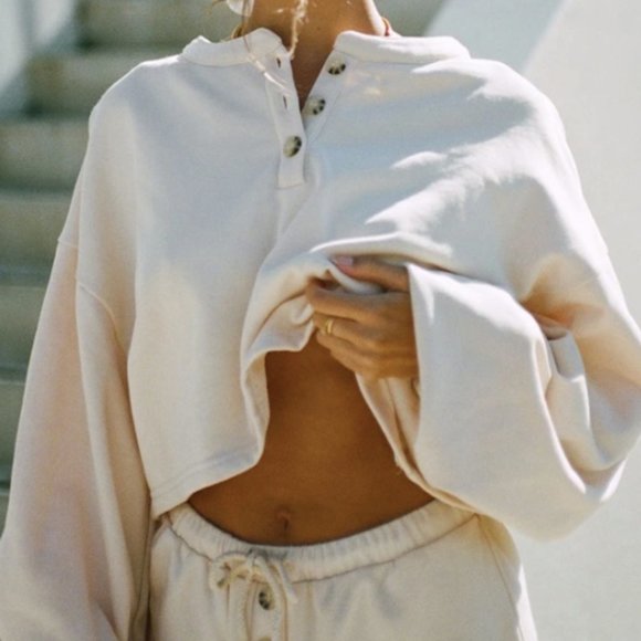 Sabo Skirt Oriana Lounge Set || Cream - Picture 10 of 15